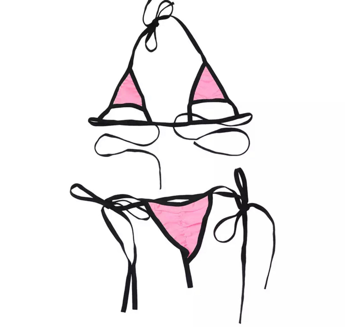 "Barely There" thong bikini