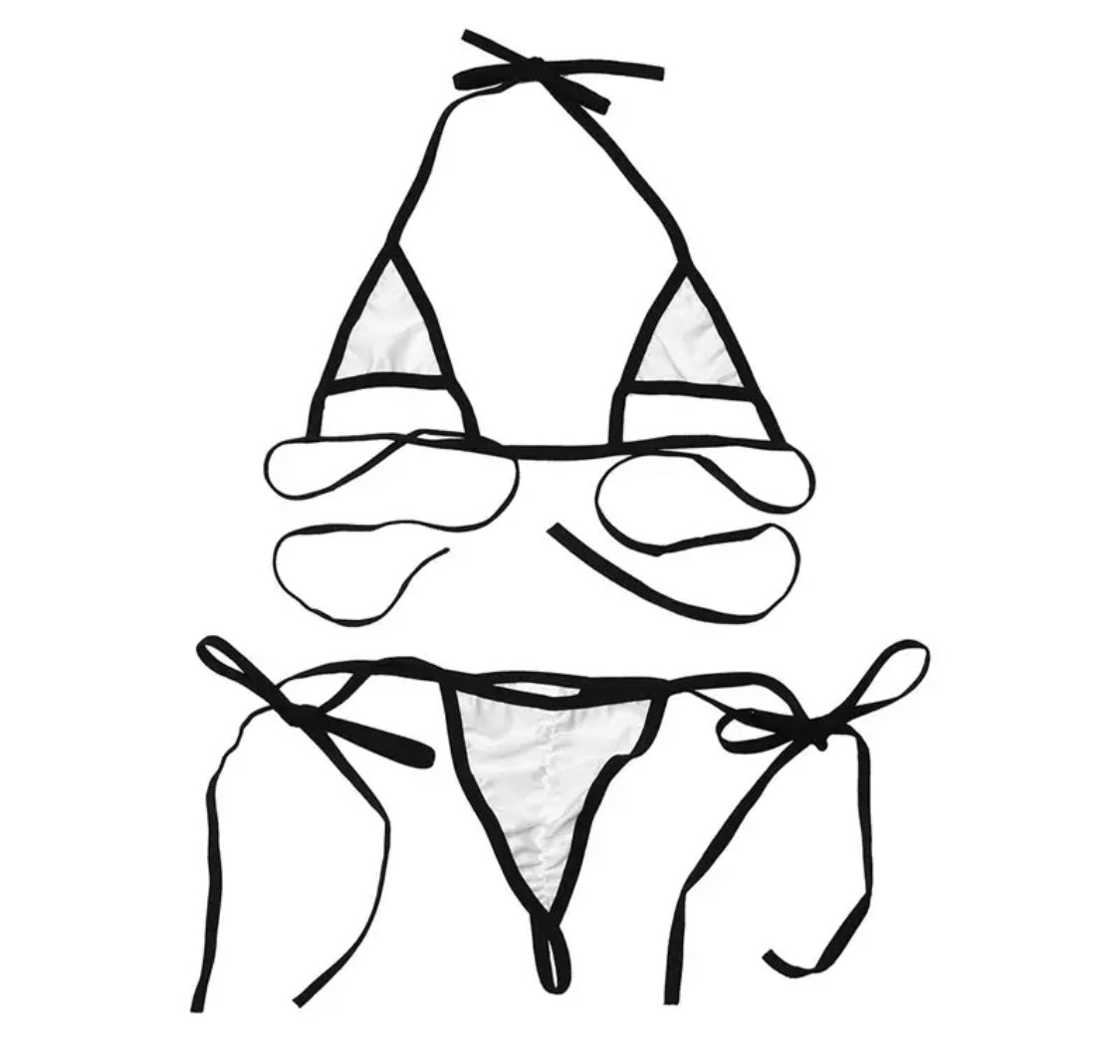 "Barely There" thong bikini