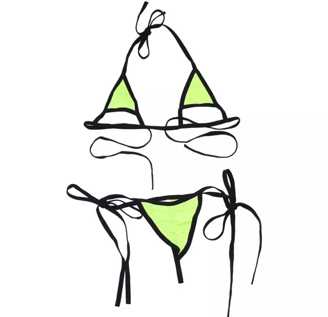"Barely There" thong bikini